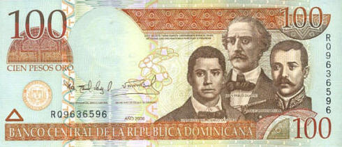 P177a Dominican Republic 100 Pesos Year 2006